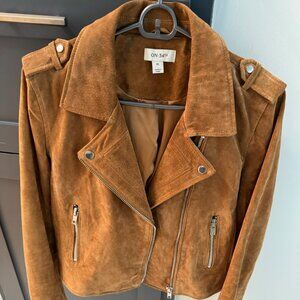On 34th Suede Moto Jacket